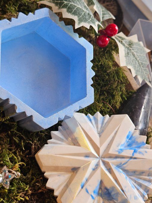 Boîte Cristal En Jesmonite – Coffret Féérique 5 Côtés