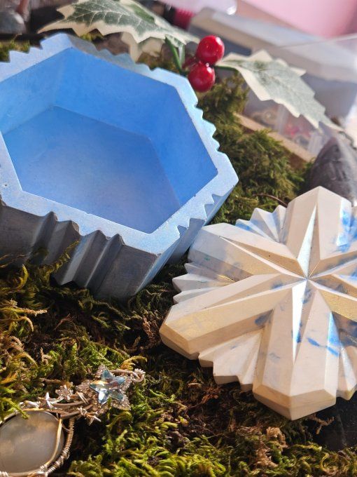 Boîte Cristal En Jesmonite – Coffret Féérique 5 Côtés