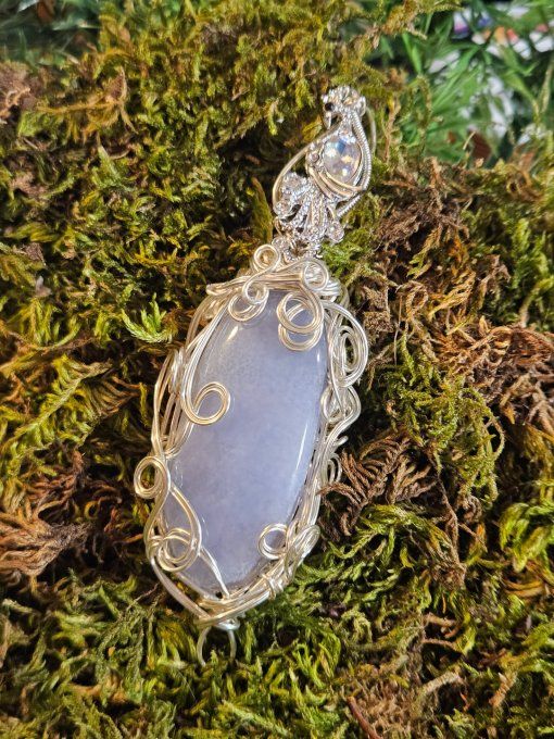 ✨ calcedoine Blue lace-L'elfique