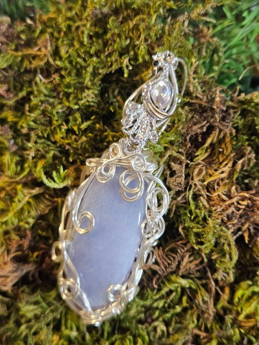 ✨ calcedoine Blue lace-L'elfique