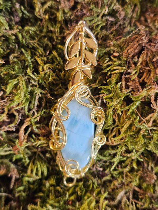 Pendentif amulette Larimar ✨
