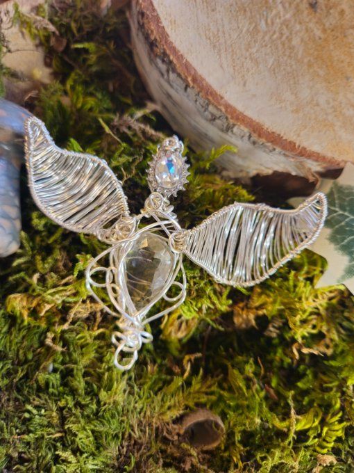 Ailes De Diamant – Collier Cristal De Roche | Clarté & Harmonie     
