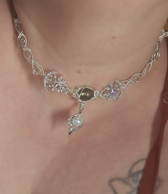 Bijou Pierre de Soleil Noire Lattice -confiance en soi et joie