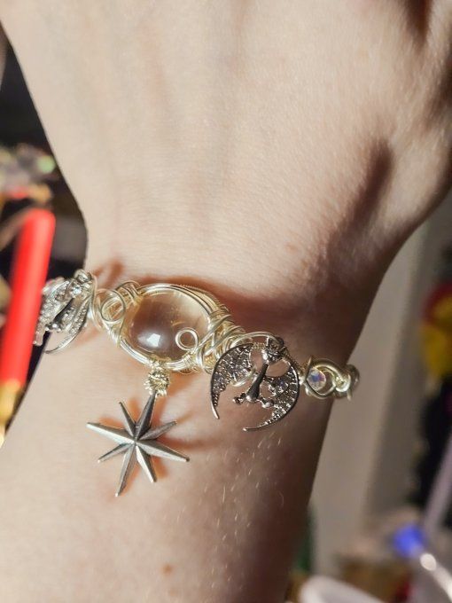 Collier charms✨ Citrine naturelle 