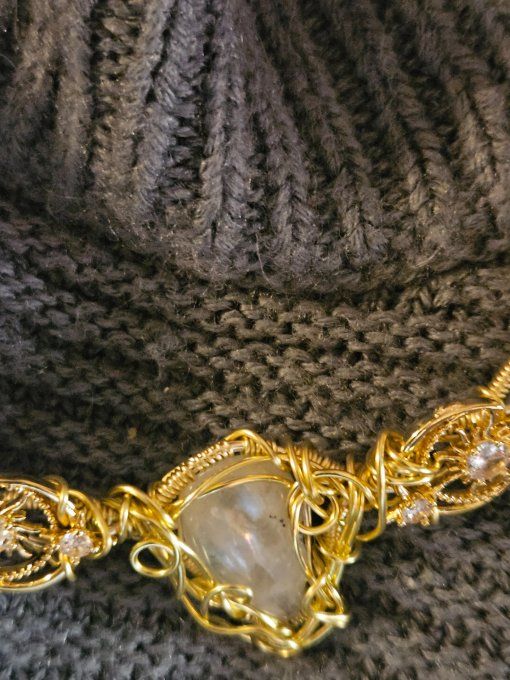 Charms pierre de lune ?peristerite mémoire et concentration 