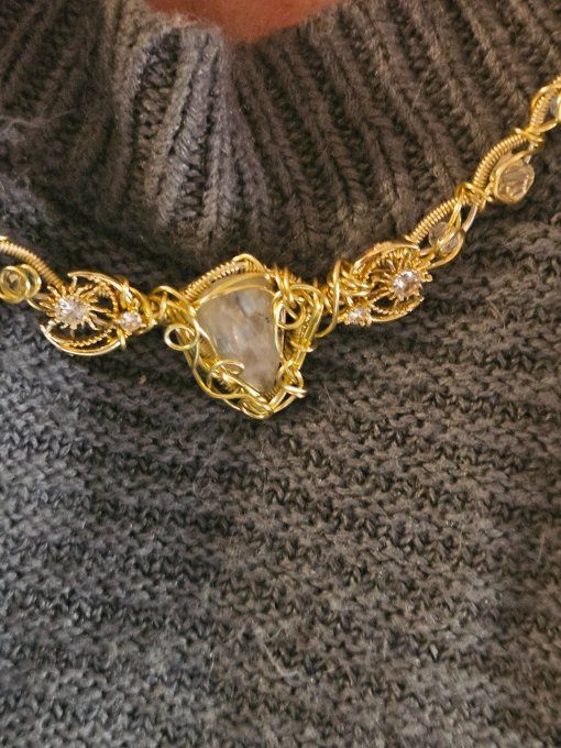 Charms pierre de lune ?peristerite mémoire et concentration 