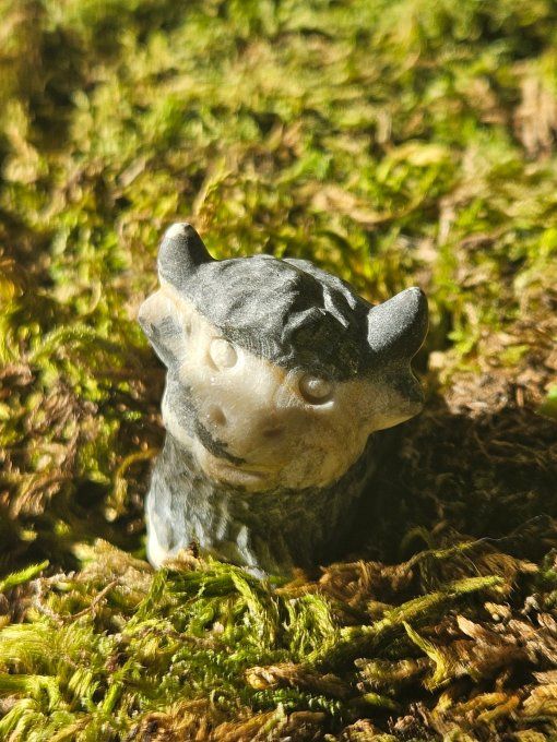 Vache bufflonne jaspe Zèbre 5 cm