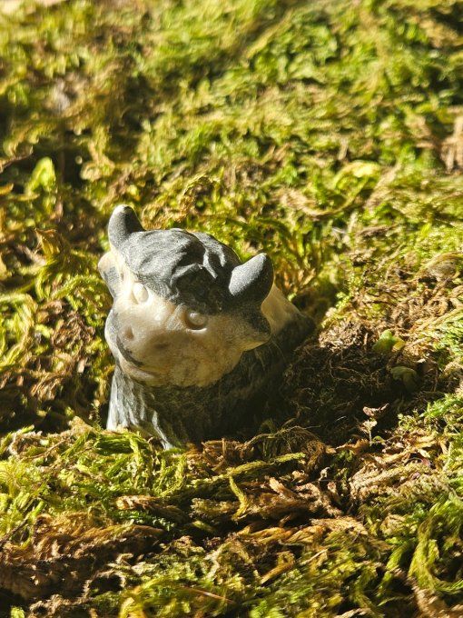 Vache bufflonne jaspe Zèbre 5 cm