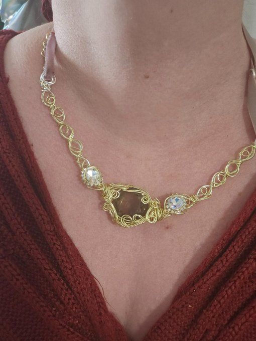 Constellation de la lyre - Quartz fumé facettes 