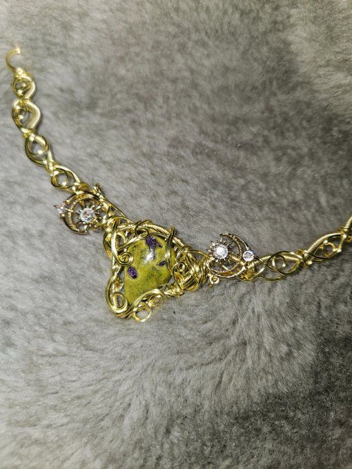 Constellation de la vierge-collier modulable Atlantisite✨ 