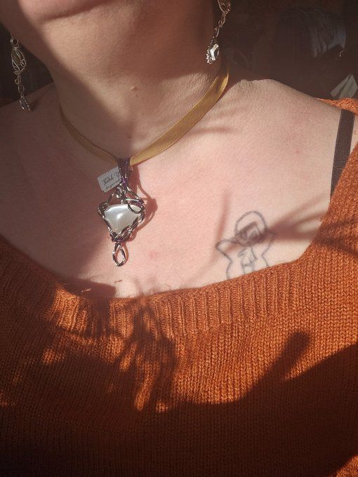 Amulette Selenite ✨ Purification, Sérénité et Harmonie