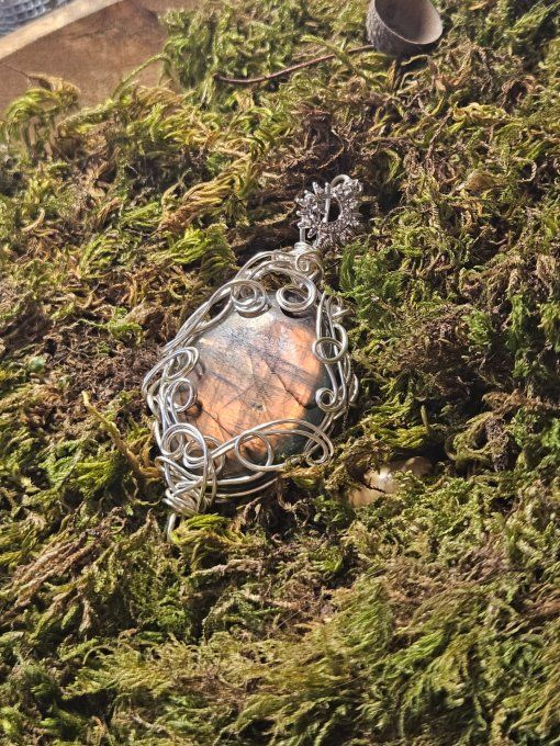 Amulettes Labradorite Violette ✨ pendentif protection et confiance 