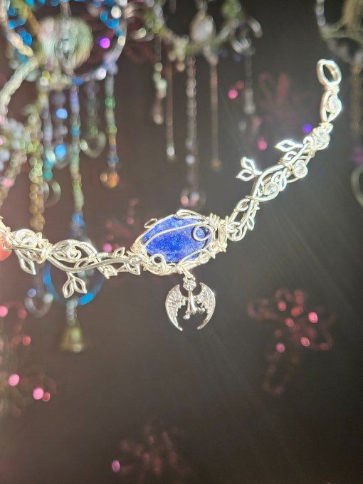Constellation de Jupiter :Collier modulable lapis Lazuli 