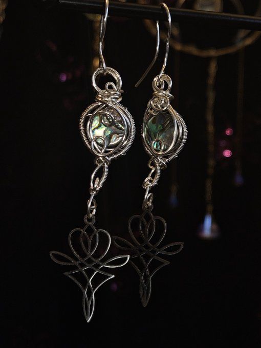 Boucle d'oreille Ormeau Abalone