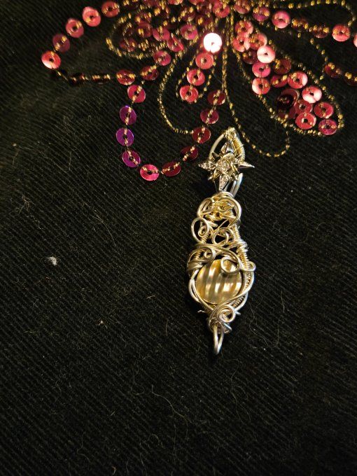 Pendentif Abalone & Argent – la mini