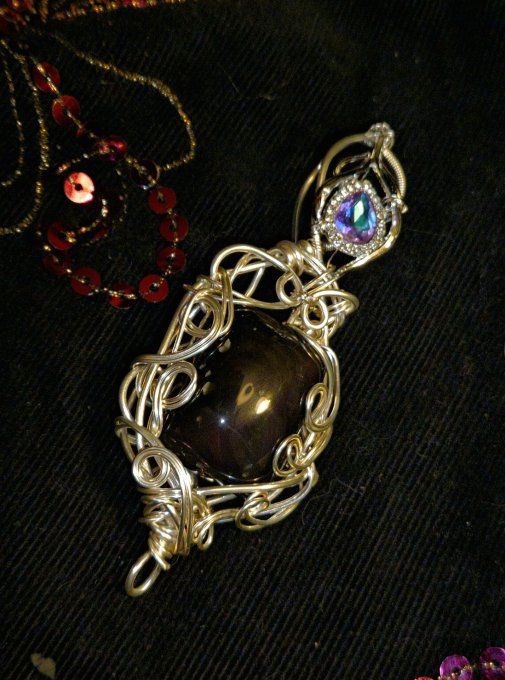 Pendentif Argent Œil Céleste – Protection & Clarté Spirituelle  