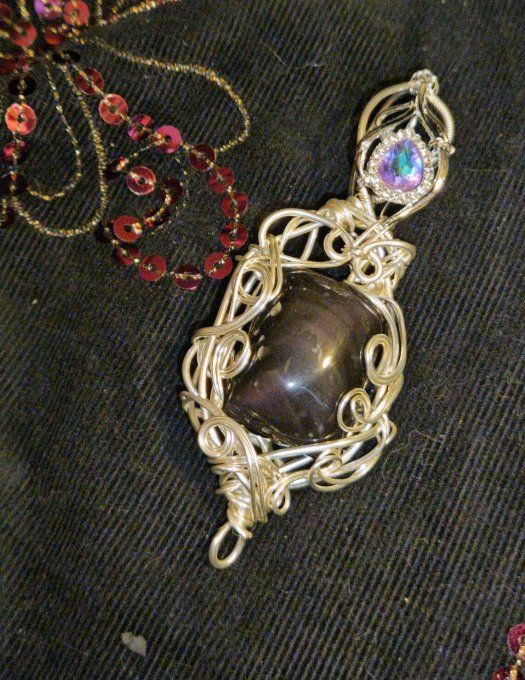 Pendentif Argent Œil Céleste – Protection & Clarté Spirituelle  