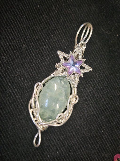 Eclat d'aigue marine argent 