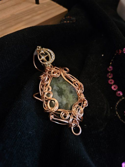  Diopside verte ✨ Amulette 
