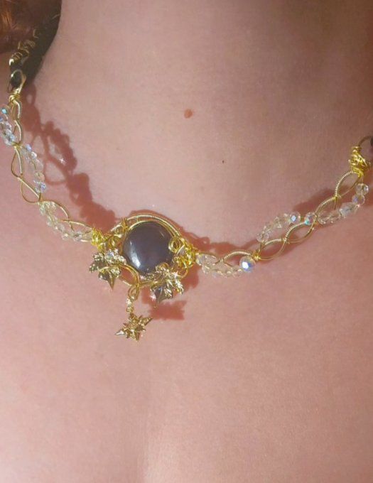 Constellation du taureau -collier Purpurite ✨ liberté interieure