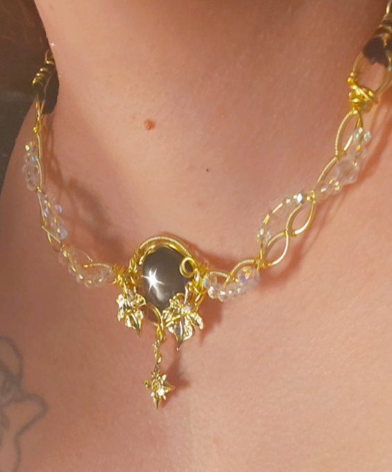 Constellation du taureau -collier Purpurite ✨ liberté interieure