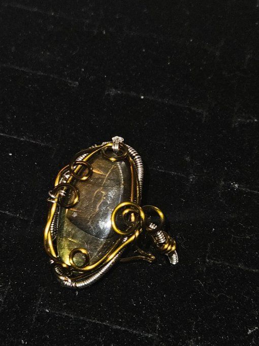 Bague Labradorite Ciel d'Automne - ajustable