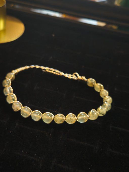 Bracelet Phrénite – Sérénité, Protection & Équilibre Émotionnel   