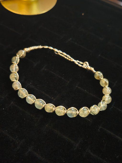 Bracelet Phrénite – Sérénité, Protection & Équilibre Émotionnel   