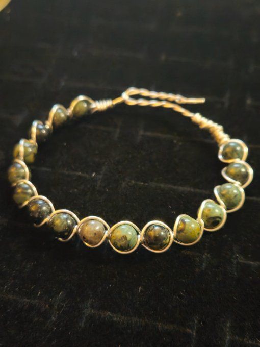 Bracelet Jaspe kambaba-protection sorcellerie et force de vie 