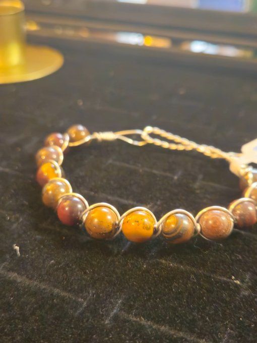 Œil De Fer – bracelet -Pierre de Force, Protection et Confiance