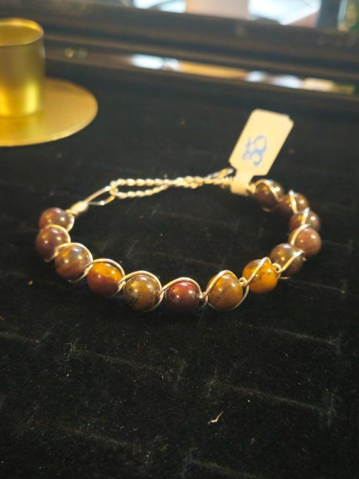 Œil De Fer – bracelet -Pierre de Force, Protection et Confiance