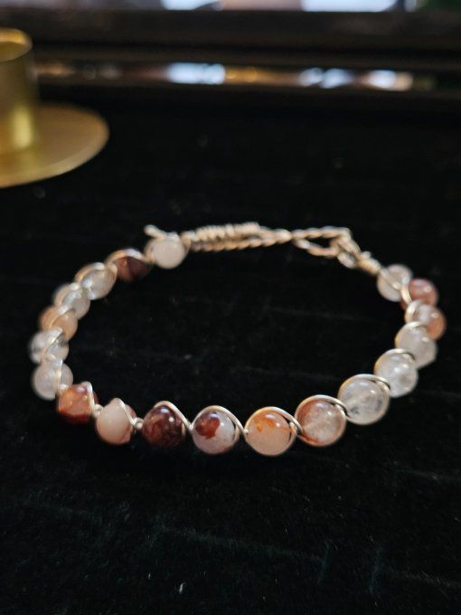 Bracelet quartz Hematoide 