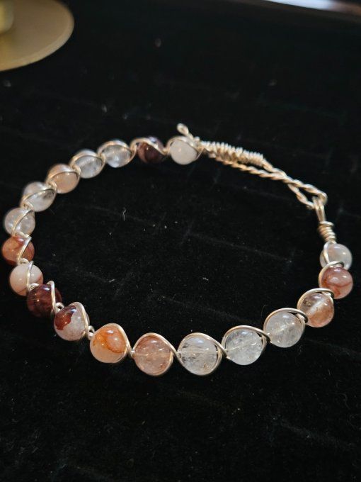 Bracelet quartz Hematoide 