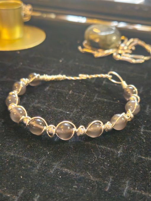  Bracelet Obsidienne Larme D’Apache – Protection & Libération Émotionnelle      