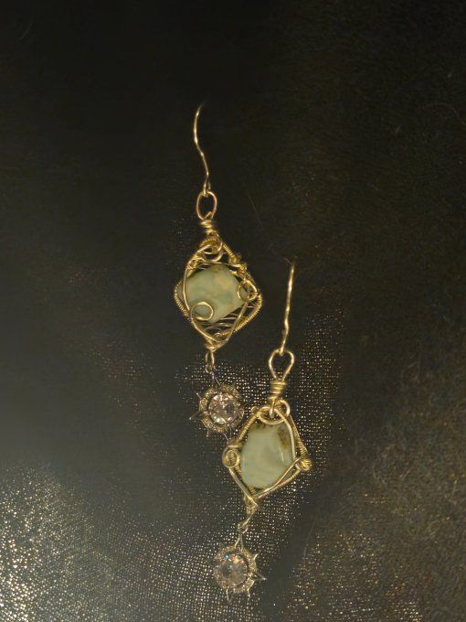 Boucle d'oreille Larimar ✨ sérénité et équilibre 