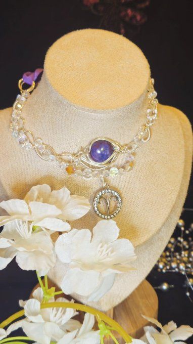 Astro Belier- Rubis Corindon ✨ Collier Modulable 