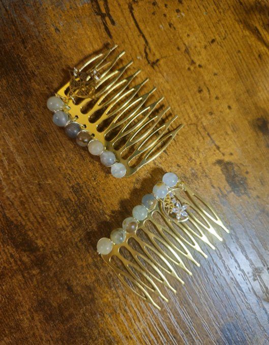 Peigne cheveux Onyx Bleu 