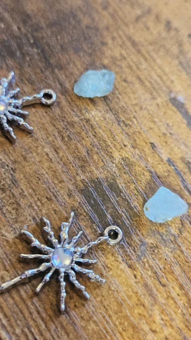 Boucle d’oreille aigue marine  - reserver  sanmaci