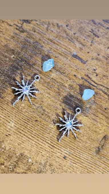 Boucle d’oreille aigue marine  - reserver  sanmaci