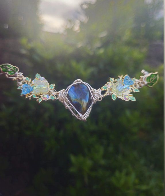 Collier Gaïa _Labradorite Spectrolite –  Protection & Harmonie 