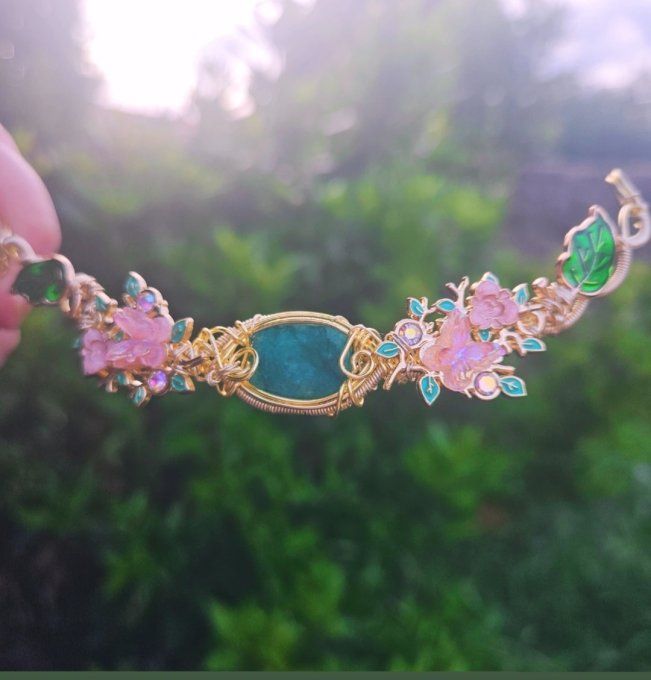 Collier Gaïa- Emeraude : Grand Calme anxiété.