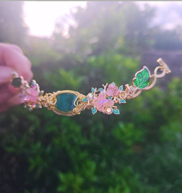 Collier Gaïa- Emeraude : Grand Calme anxiété.
