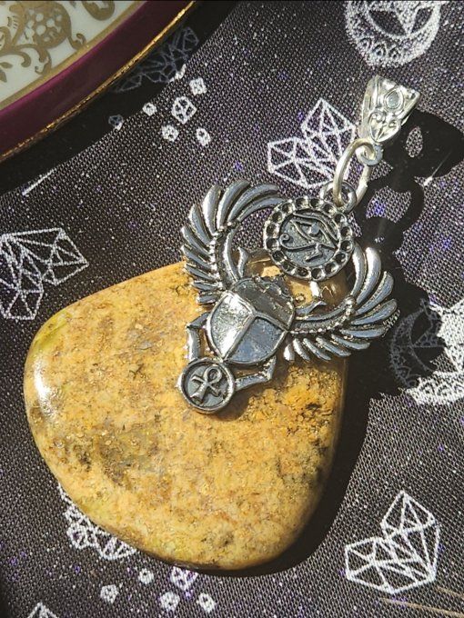 Amulette Jaspe jaune ✨Protection et Équilibre✨