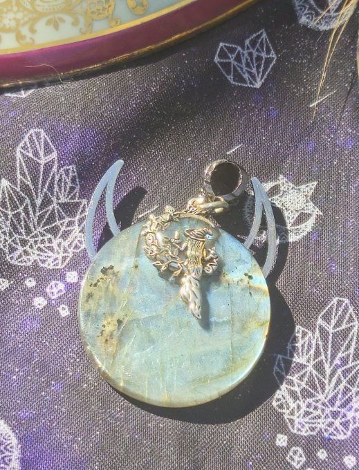 Pendentif labradorite -Corne de brume 
