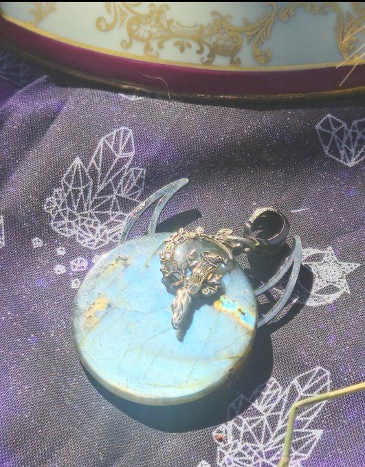 Pendentif labradorite -Corne de brume 