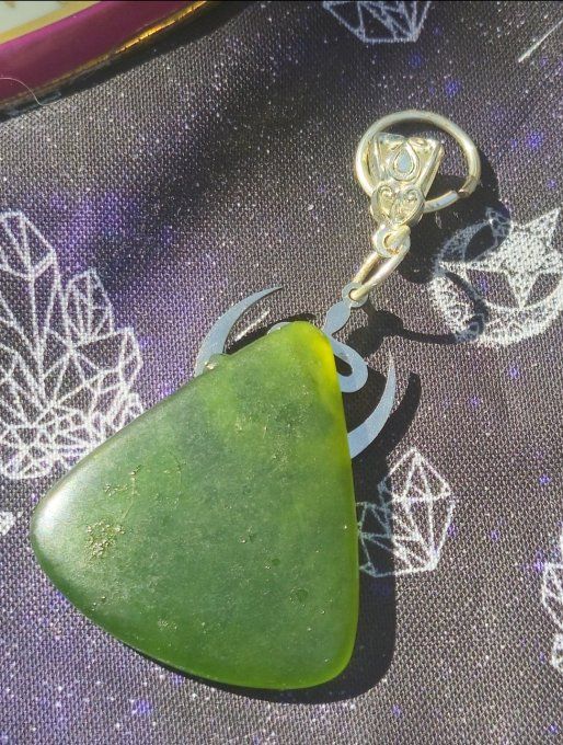 Collier serpentine -Silver moon snake