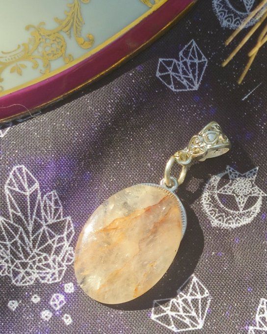 Amulette Quartz hématoïde ✨astro belier