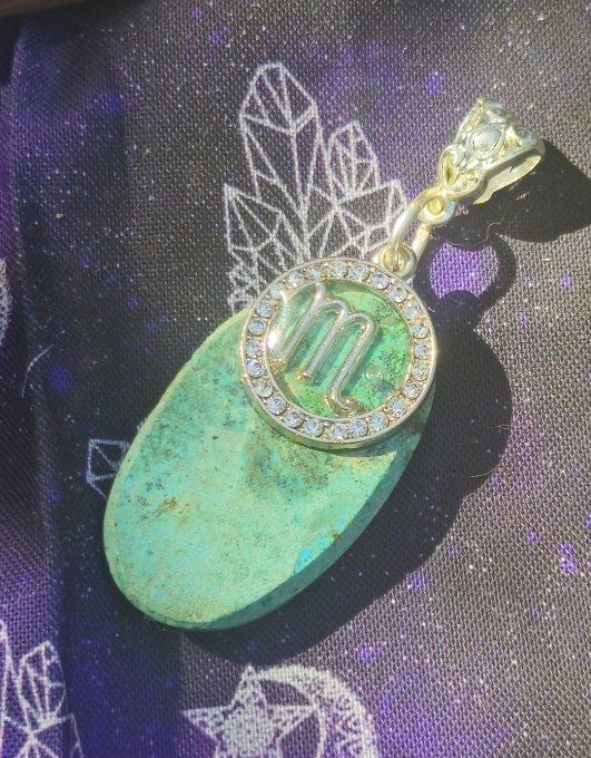Pendentif Turquoise Africaine – astro scorpio 