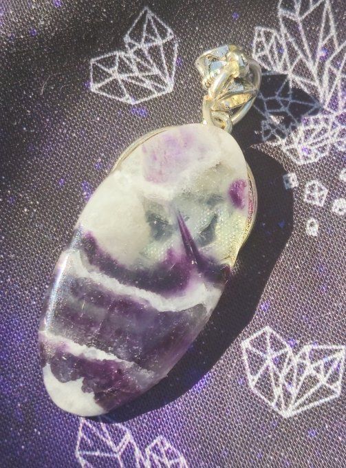 Pendentif Fluorite -astro sagittaire