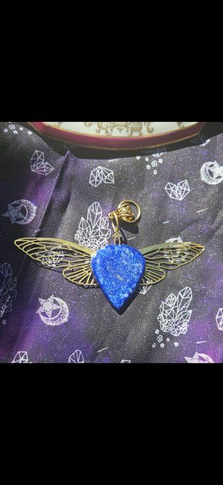 Collier Isis -Lapis Lazuli-Pierre de verité 